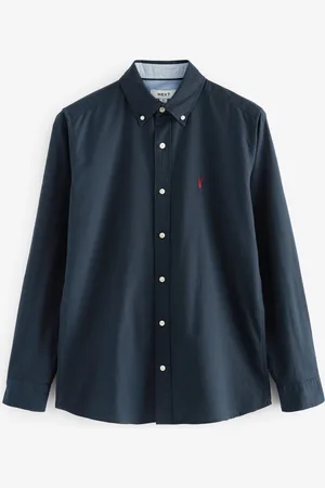 Next Slim Fit Long Sleeve Oxford Shirt XS