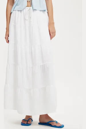 Cotton On Haven Multi Tiered Maxi Skirt AU 10