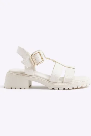 River Island Cream Girls Caged Chunky Sandals uk13eu32