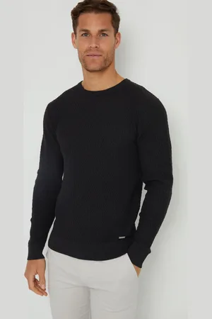 Threadbare Black Mini Cable Knit Crew Neck Jumper XXL