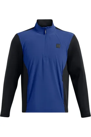 Under Armour Blue/Navy Drive Pro Storm Quarter Zip Sweatshirt S