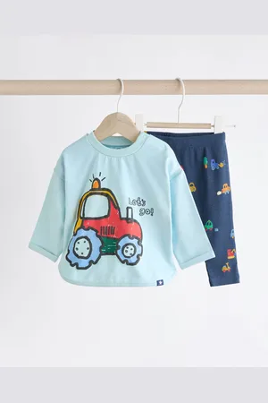 Next Blue Tractor Baby Top And Leggings Set Up to 3 Months (62cm)