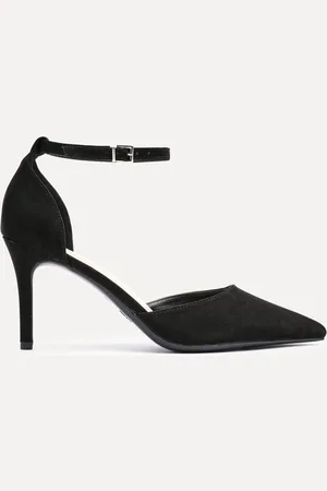 Linzi Thea Closed Back Stiletto Court Heels With Ankle Strap AU 7 (EU 38)