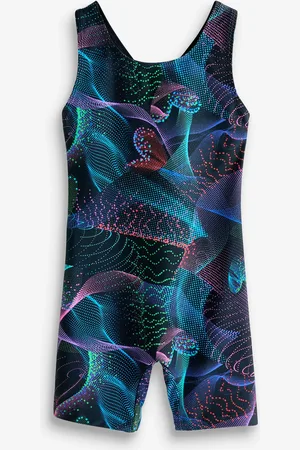 Next Black Techy Shortie Swimsuit (3-16yrs) 9 Years (134cm)