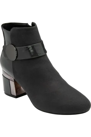 Lotus Grey Heeled Ankle Boots AU 9 (EU 41)