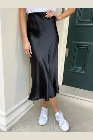 Threadbare Satin Midi Skirt AU 14