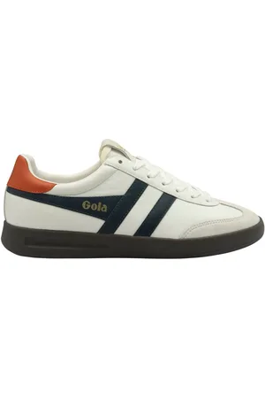 Gola White Mens Cyclone Leather Lace-Up Trainers AU 10 (EU 44)