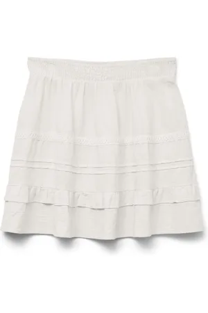 VERO MODA Ruffle 100% Cotton Short Skirt AU 12