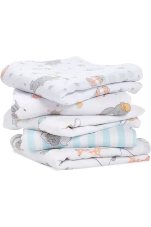 Aden + Anais Grey Essentials Muslin Squares 5 Pack one