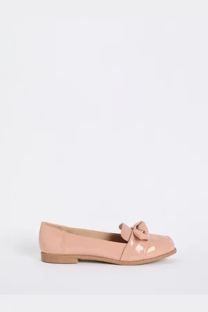 Friends Like These Flat Comfort Bow Faux Leather Patent Loafers AU 8 (EU 39)