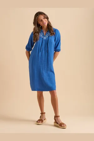Brakeburn Ocean Knee Length Dress AU 14
