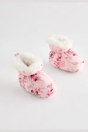 Next Pink Floral Baby Bootie Shoes (0-24mths) 7492cm