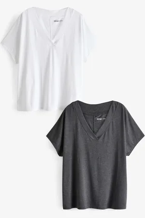 River Island Black Multipack Smart V-Neck T-Shirts 2 Pack 8