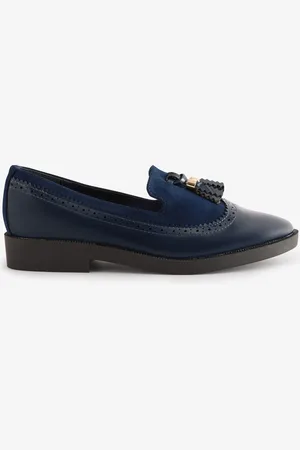 Simply Be Extra Wide Fit Tassle Trim Slippers with Cut Loafers 5