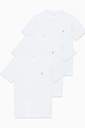 AllSaints AllSaints White Brace Short Sleeve Crew T-Shirts 3 Pack L