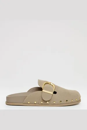 Threadbare Natural Studded Mule Sandals AU 9 (EU 40)