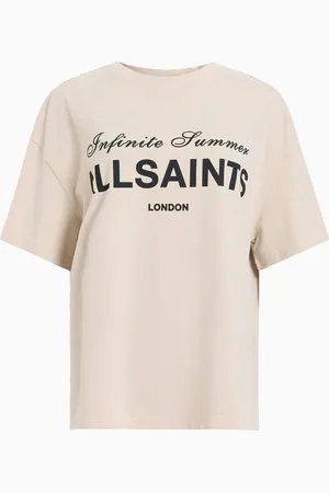 AllSaints AllSaints Cream Avri 100% Cotton T-Shirt large
