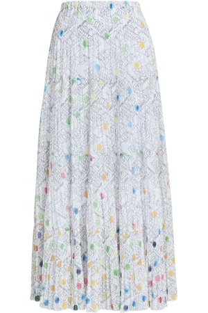 Gina Bacconi Holly Pleated Maxi Skirt medium