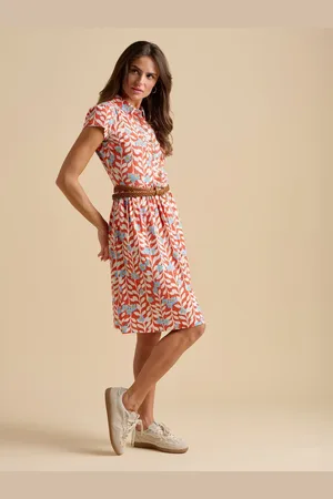 Brakeburn 100% Cotton Spring Vine Knee Length Dress AU 8