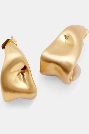 Hush Puppies Gold Tally Hoop Earrings one