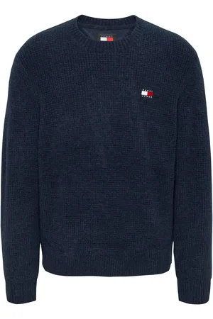 Tommy Hilfiger Blue Regular Fit Waffle Sweater XL