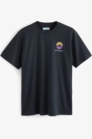 Columbia Kettle River Outdoor 100% Cotton Black T-Shirt L