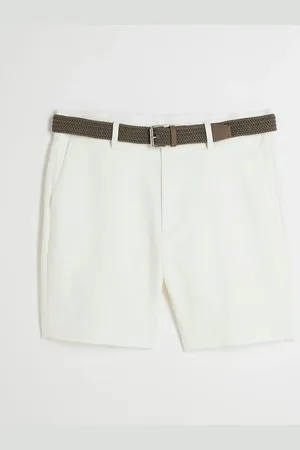 River Island Belted Core Decal Chino Shorts 36W x 31L (UK 36 R)