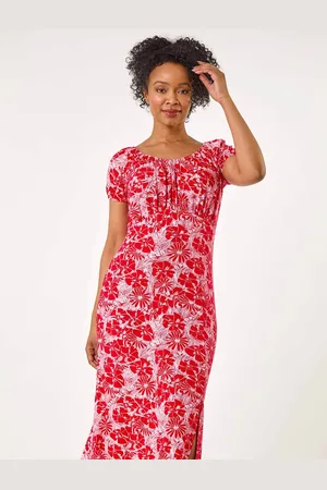 Roman Petite Ditsy Floral Midi Dress AU 10