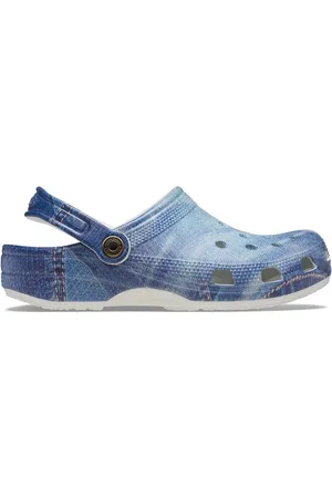 Crocs Classic Denim White Clogs AU 7 (EU 38.5)