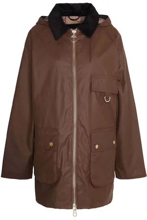 Barbour Brown Highclere Wax 100% Cotton Jacket AU 14