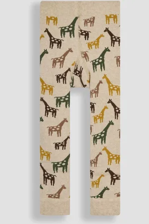 JoJo Maman Bébé Natural Giraffe Extra Thick Leggings 1