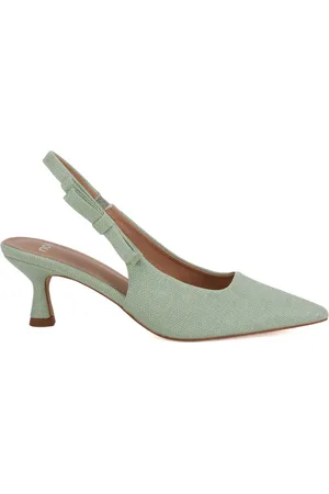 Novo Wide Fit Indi Bow Low Heel Point Slingback Courts AU 5 (EU 36)