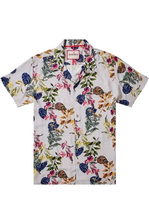 Joe Browns Botanical Print Revere Collar Shirt L