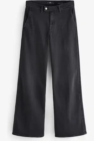 7 for all Mankind Tailored Lotta Black Jeans with Slash pocket 27W x 31R (UK 27 R)