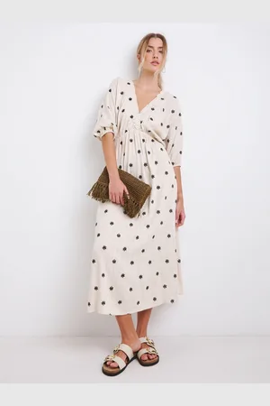 Simply Be Embroidered Linen Dress 14