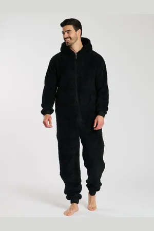 Loungeable Black Mens All-In-One M