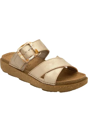 Lotus Gold Open Toe Mule Sandals AU 7 (EU 38)