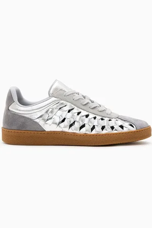 AllSaints AllSaints Silver Velma Woven Sneakers AU 8 (EU 39)