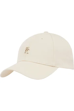 Tommy Hilfiger White 100% Organic Cotton Elevated Chic Cap One