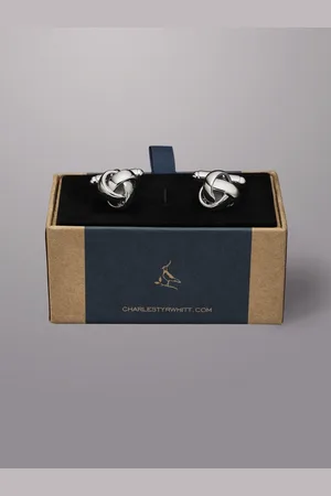 Charles Tyrwhitt Grey Knot Cufflinks One