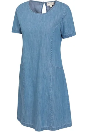 Mountain Warehouse Flora Women UV Protect 100% Cotton Denim Dress AU 10