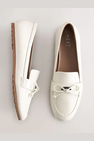 Next Forever Comfort Round Toe Patent Bow Detail Loafer Ballet Shoes AU 7 (EU 38)