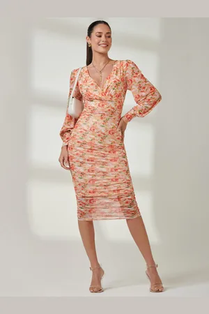 Jolie Moi Long Sleeve Soft Silky Jersey Maxi Dress AU 10