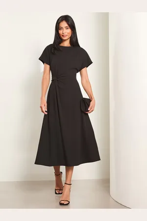 Lipsy London Knot Side Midi Dress AU 16