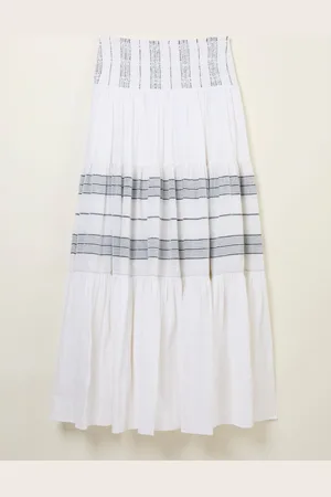 Fat Face FatFace Roxi Beachwear Stripe Skirt 8