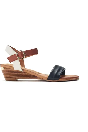 Moda In Pelle Mayapple Heel Clip Wedges Strappy Leather Sandals AU 6 (EU 37)
