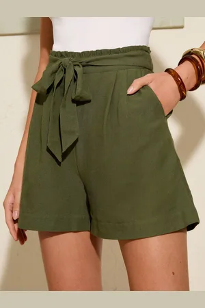 Friends Like These Linen Blend Elasticated Waist Shorts AU 20