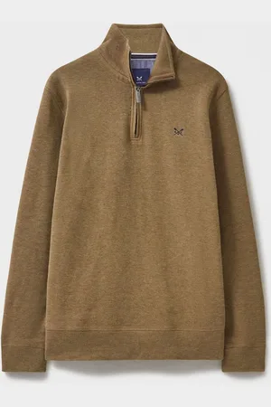 J.Crew Brown Classic Quarter Zip Sweatshirt XXL