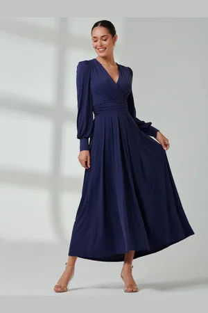 Jolie Moi Long Sleeve Soft Silky Jersey Maxi Dress AU 12