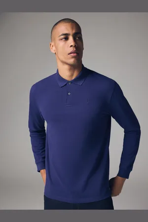 Next Long Sleeve Pique Polo Shirt 4XL
